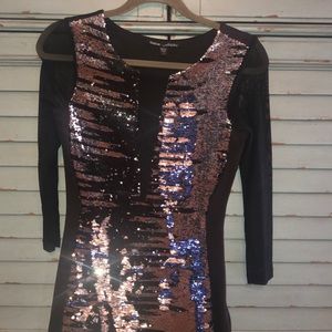bebe sequins dress